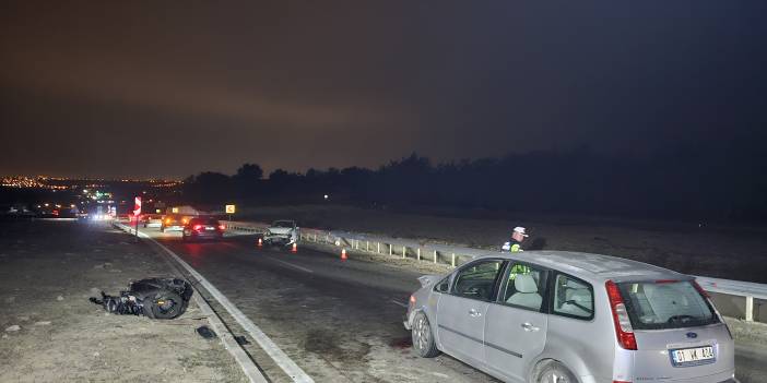 Adana'da otomobilin motosiklet ile kazası: 1 ölü, 3 yaralı