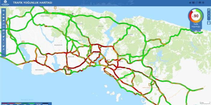 Bir İstanbul çilesi: Trafik yoğunluğu yüzde 90 seviyesine ulaştı