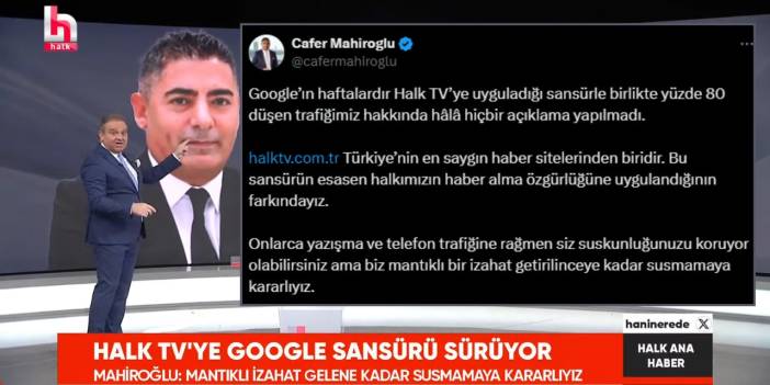 Google'ın halktv.com.tr sansürü devam ediyor