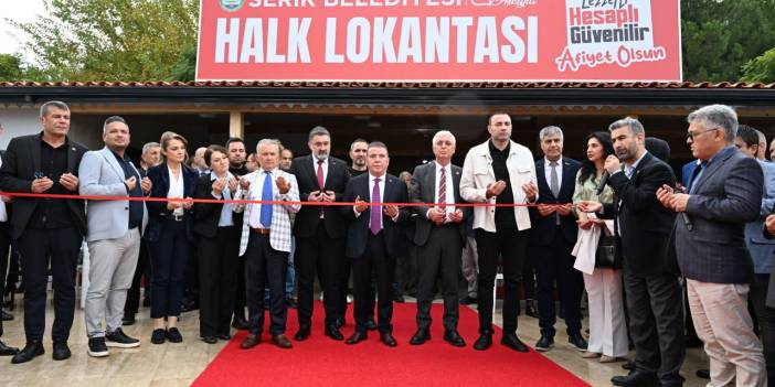 Serik'te halk lokantası açıldı