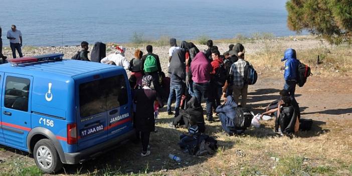 Çanakkale Ayvacık açıklarında 51 kaçak göçmen yakalandı