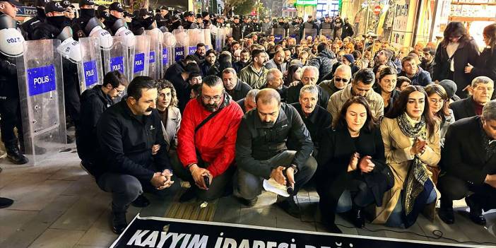 Van’da kayyum protestosu: 'Halk iradesine ipotek konulamaz'