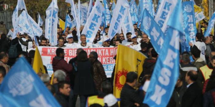 KESK'ten Ankara'da 'Geçinemiyoruz' mitingi