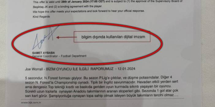 Samet Aybaba sahte imzalı belgeyi açıkladı