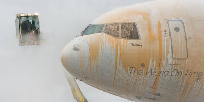 Uçaklara sıkılan turuncu boya boşa değilmiş! Hayat kurtarıyor