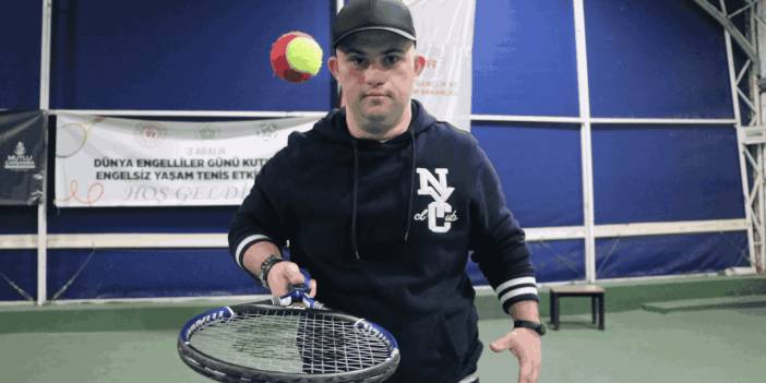 Tekirdağ'da Engelliler Günü'ne özel tenis