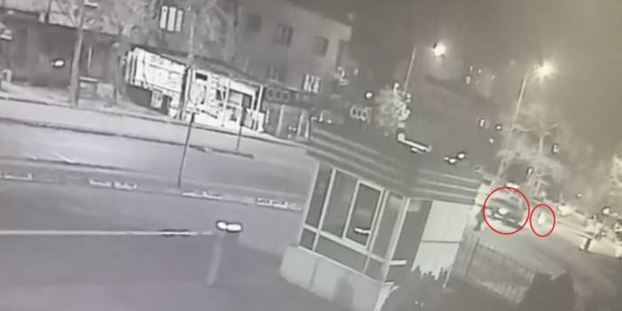 Yaşlı adam kamyonetten kaçamadı. Kaza kamerada