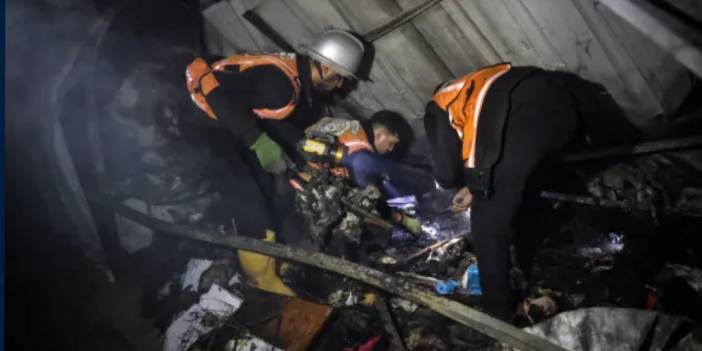 İsrail kadınlar ve çocukları yakarak öldürdü! Kömürleşmiş cansız bedenler var