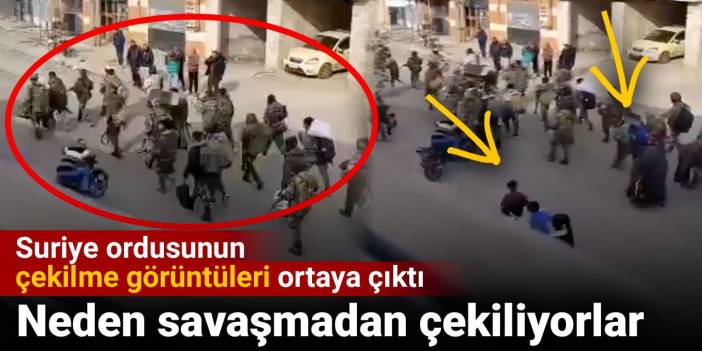 Suriye ordusunun çekilme görüntüleri ortaya çıktı. Neden savaşmadan çekiliyorlar?