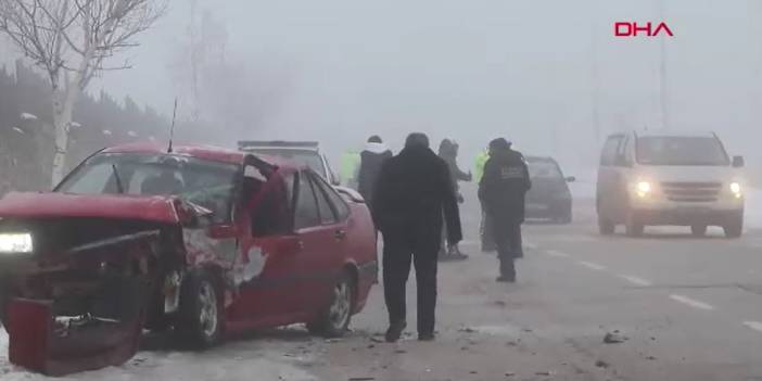 Türkiye'nin doğusu sis ve buzlanmaya teslim oldu. Bir zincirleme kaza daha