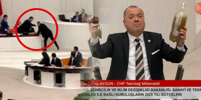 Murat Kurum Ergene'den gelen pis suyu fırlattı