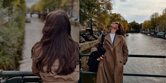 Birce Akalay'dan Amsterdam pozları