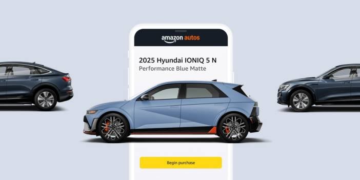 Bir sonraki Hyundai arabanızı Amazon'dan satın alabilirsiniz