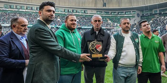 Bursaspor TFF'den ödül aldı