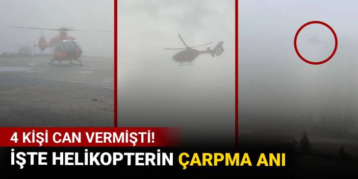 Muğla'da ambulans helikopterin hastaneye çarpma anı ortaya çıktı