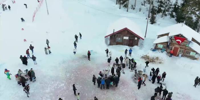 Artvin'de geleneksel kar şenliği düzenlendi