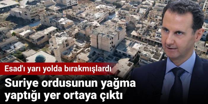 Suriye ordusunun yağma yaptığı yer ortaya çıktı. Esad'ı yarı yolda bırakmışlardı