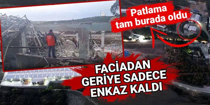 Balıkesir'deki fabrika faciasında geriye sadece enkaz kaldı