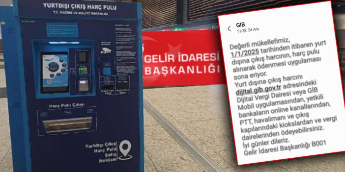 Gelir idaresi Başkanlığı'ndan yurt dışı harç pulu açıklaması. Herkese tek tek mesaj atıldı