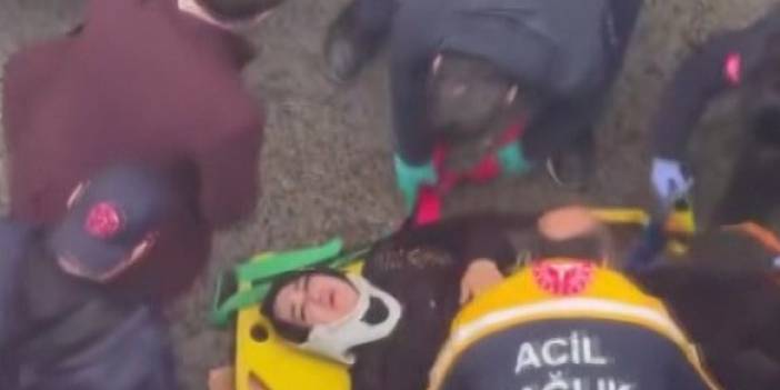 İş yerinin 2'nci katından düşen kadın ağır yaralandı