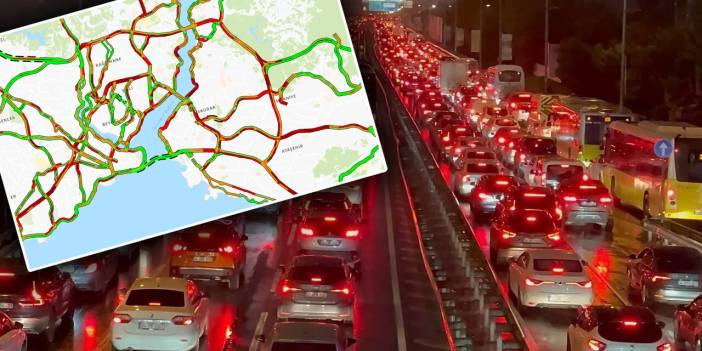 Megakentin bitmeyen trafik çilesi! İstanbul kıpkırmızı oldu