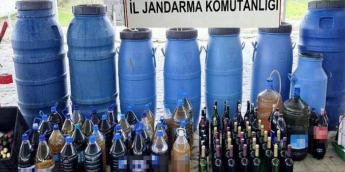 1560 litre 'sahte şarap' ele geçirildi