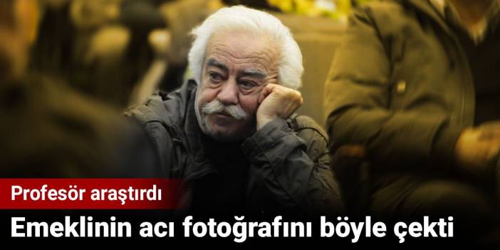 Profesör araştırdı. Emeklinin acı fotoğrafını böyle çekti