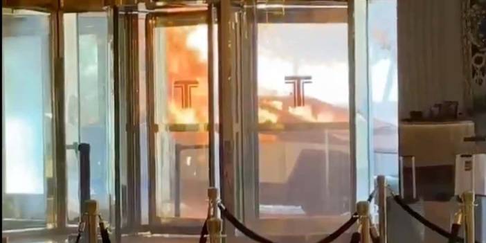 Las Vegas'ta Tesla araç Trump Tower'ın önünde patladı