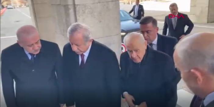 Bahçeli, DEM ile görüşmek için Meclis'e geldi