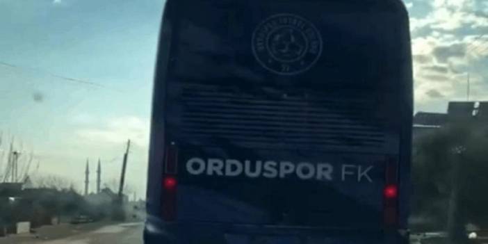 Orduspor otobüsü Suriye'de çıktı. Kulüp açıklama yaptı