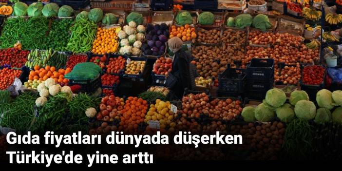 Gıda fiyatları dünyada düşerken Türkiye'de yine arttı