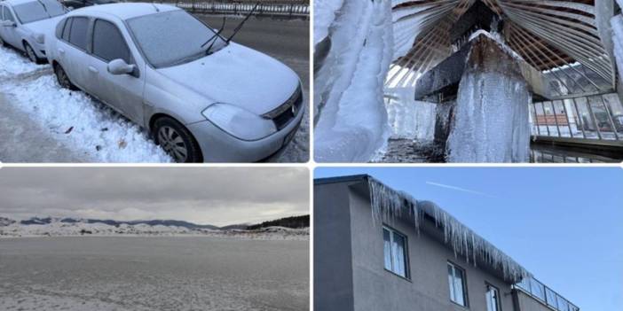 Dondurucu soğuklarla nehir ve dereler buzla kaplandı