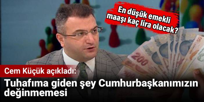 En düşük emekli maaşı kaç lira olacak? Cem Küçük açıkladı: Tuhafıma giden şey Cumhurbaşkanımızın değinmemesi