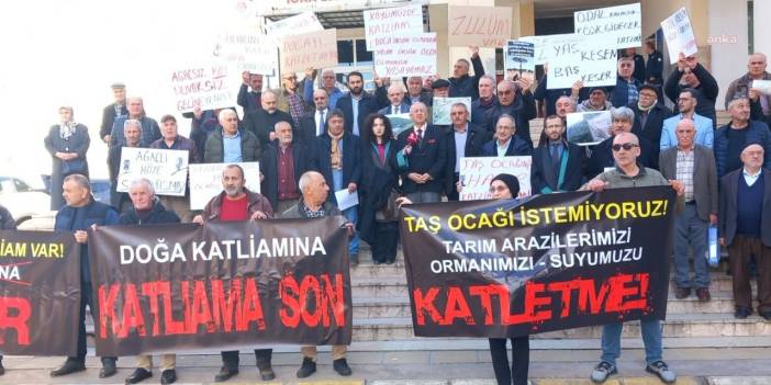 Samsun’da taş ocağına tepki. Hukuk mücadelesi veriyorlar