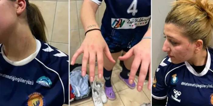 Kadın hentbolcular 100 kişilik erkek taraftarın saldırısına uğradı