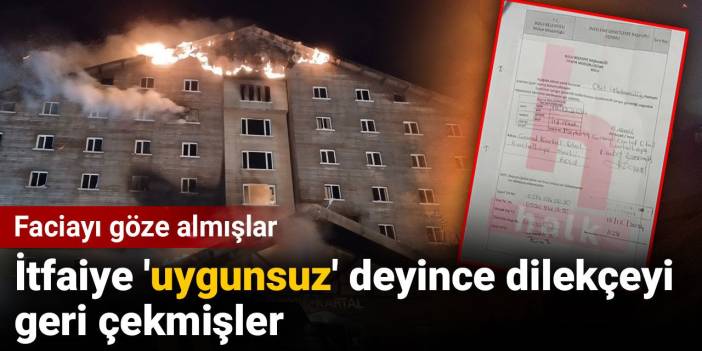 Faciayı göze almışlar: İtfaiye 'uygunsuz' deyince dilekçeyi geri çekmişler