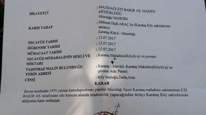 Mardin Mazıdağı'nda Fosfat yatakları bulunan köye tahliye kararı çıkarıldı: Köylüler direniyor