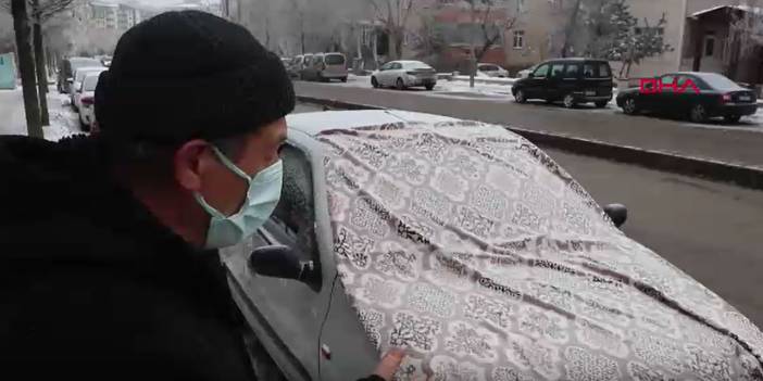 Erzurum'da soğuk hava etkili oluyor
