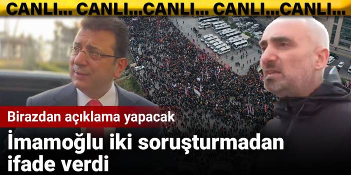 Ekrem İmamoğlu ifade vermek için Çağlayan'daki adliyede