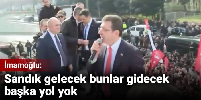 İmamoğlu ifade verdi! Çağlayan'da otobüsün üstünden flaş açıklamalar