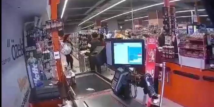 İşten çıkarılan market çalışanı ortalığı darmaduman etti