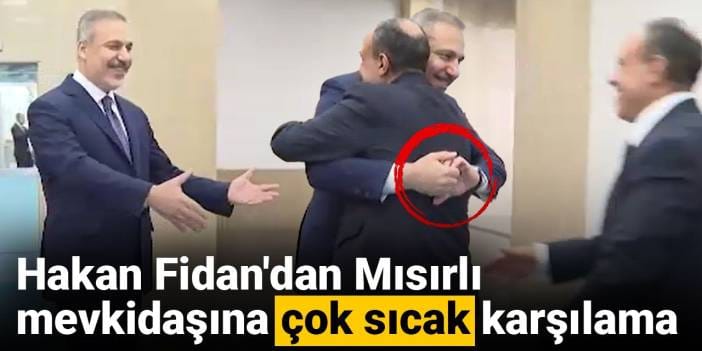 Hakan Fidan'dan Mısırlı mevkidaşına çok sıcak karşılama