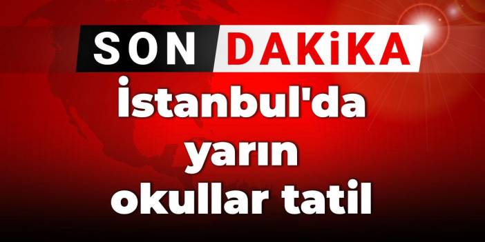 İstanbul'da yarın okullar tatil