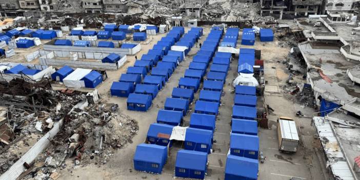 Kızılay ve AFAD Gazze'de çadır kent kurdu