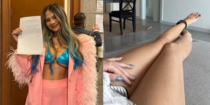 Merve Taşkın'dan kelepçeli paylaşım