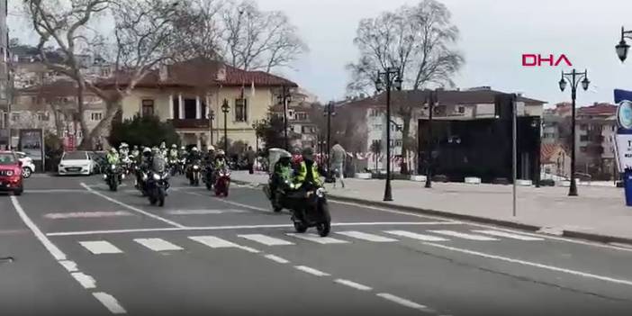 Tekirdağlı motorculardan ‘motorcu dostu bariyer’ eylemi