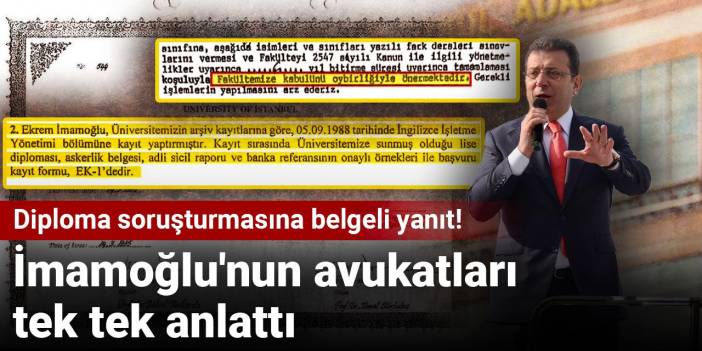 Diploma soruşturmasına belgeli yanıt! İBB'den flaş açıklama