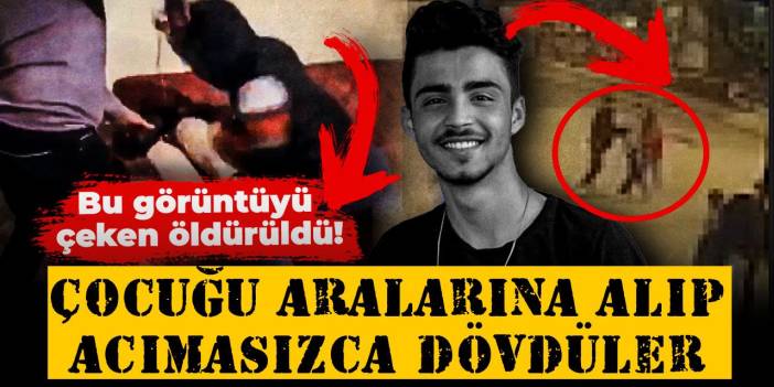 Bu görüntüyü çeken öldürüldü! Çocuğu aralarına alıp acımasızca dövdüler
