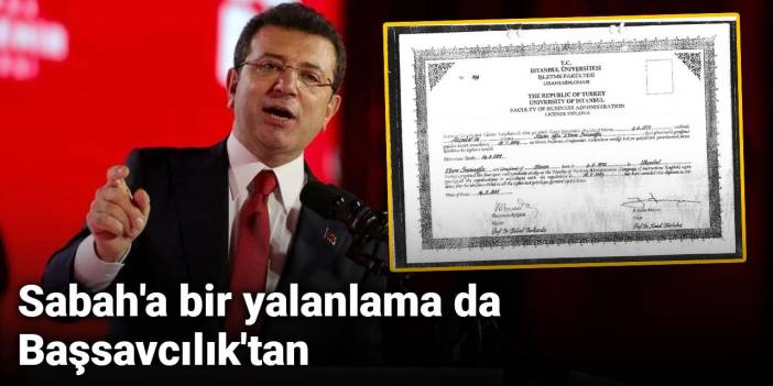 Son Dakika | Sabah'a bir yalanlama da Başsavcılık'tan