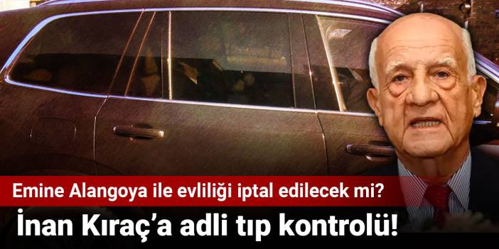 Son dakika|İnan Kıraç Adli Tıp Kurumu'na geldi